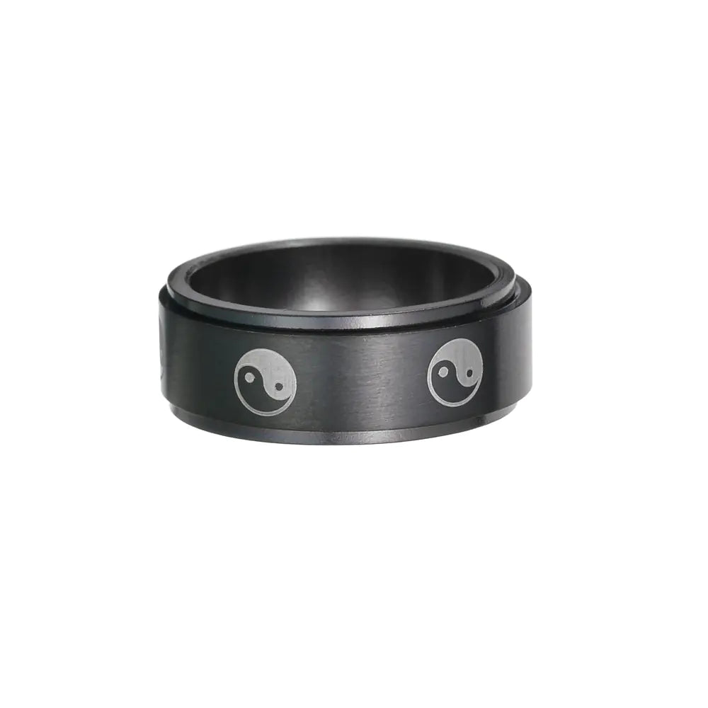 Stainless Steel Turning Decompression Gossip Ring for All - Gaivana