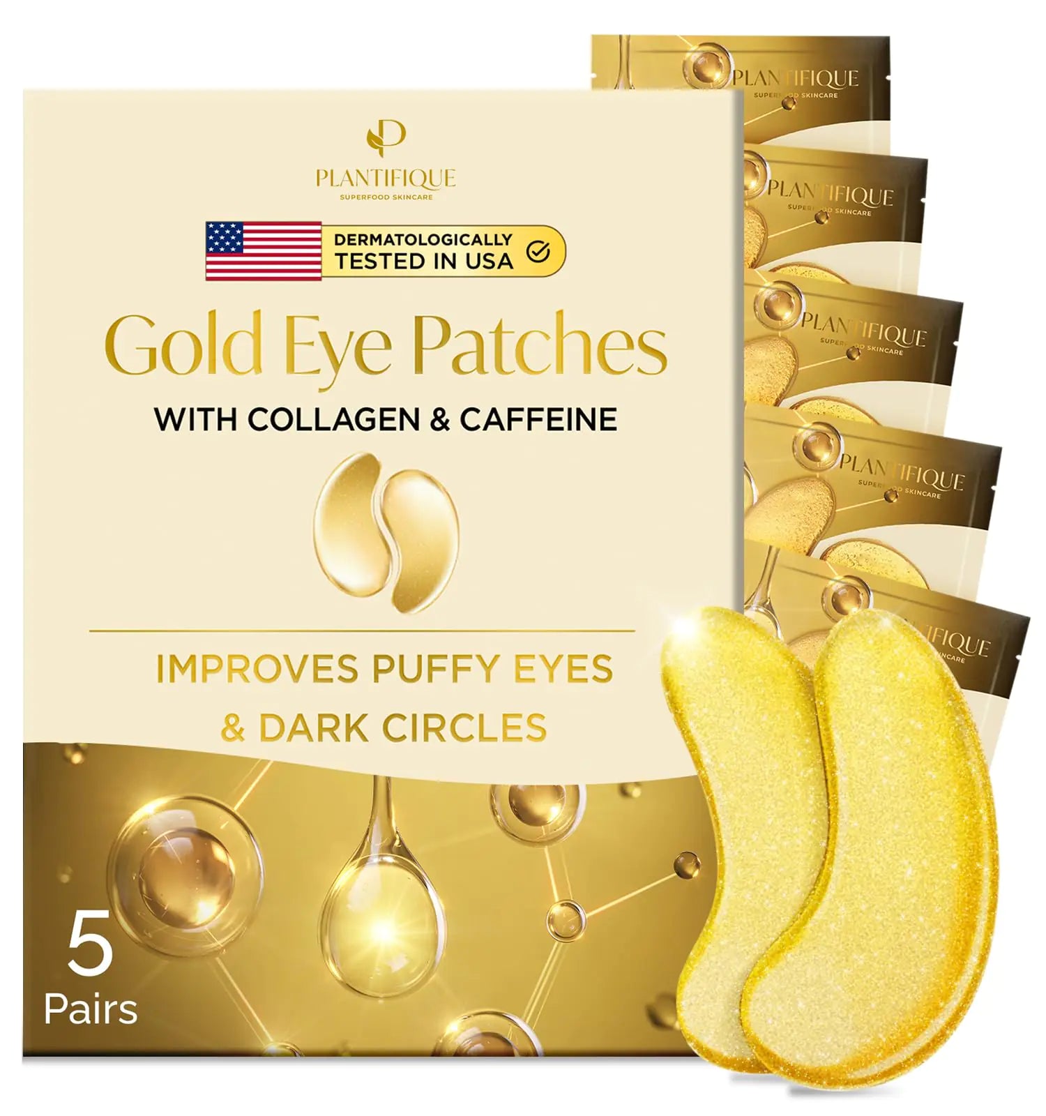 Gold Under Eye Patches - Gaivana