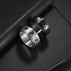 Stainless Steel Turning Decompression Gossip Ring for All - Gaivana