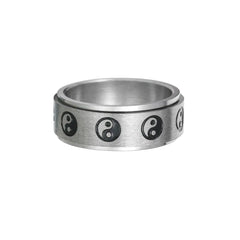 Stainless Steel Turning Decompression Gossip Ring for All - Gaivana