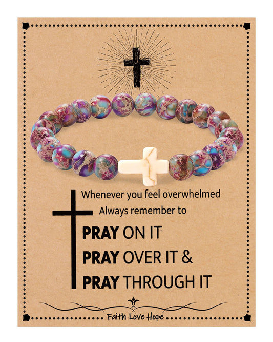 Religious Bracelets for Women Faith Cross Bracelets