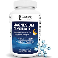 Magnesium Glycinate with Vitamin D & B6 for Stress Relief - Gaivana