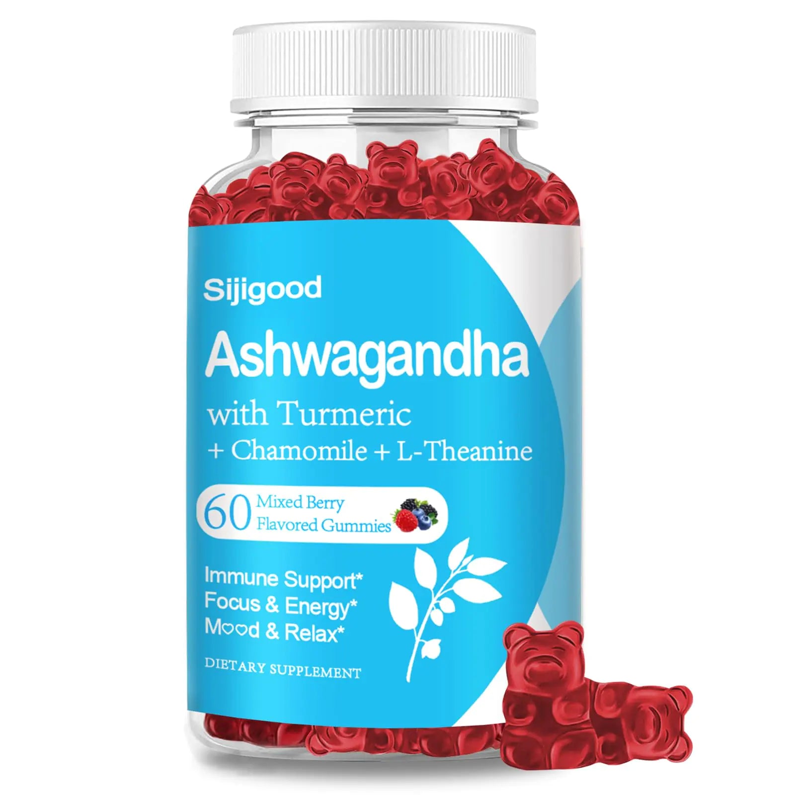 Ashwagandha Gummies with L-theanine 2500mg - Gaivana